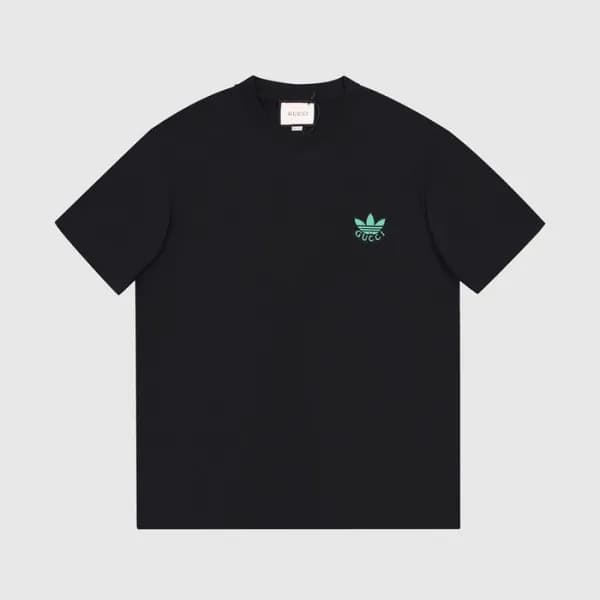 구찌 남/녀 블랙 크루넥 반팔티 - Unisex Black Tshirts - guc0489… - 1