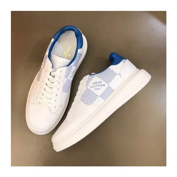 루이비통 남성 클래식 블루 스니커즈 - Mens Blue Sneakers - lou0494… - 1