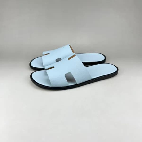 에르메스 남성 블루 이지미르 - Mens Blue Slippers - her0796x - 1