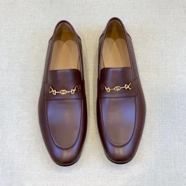 구찌 남성 이니셜 브라운 로퍼 - Gucci Mens Brown Loafer - gu36x - 1