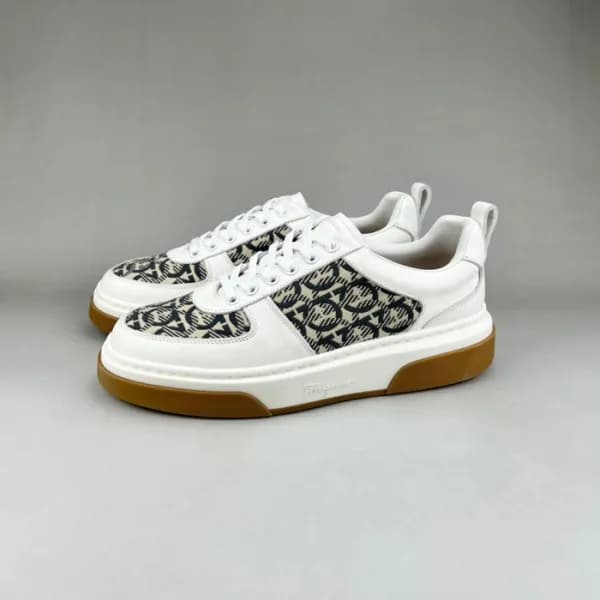 페라가모 남성 화이트 스니커즈 - Ferragamo Mens White Sneakers -… - 1