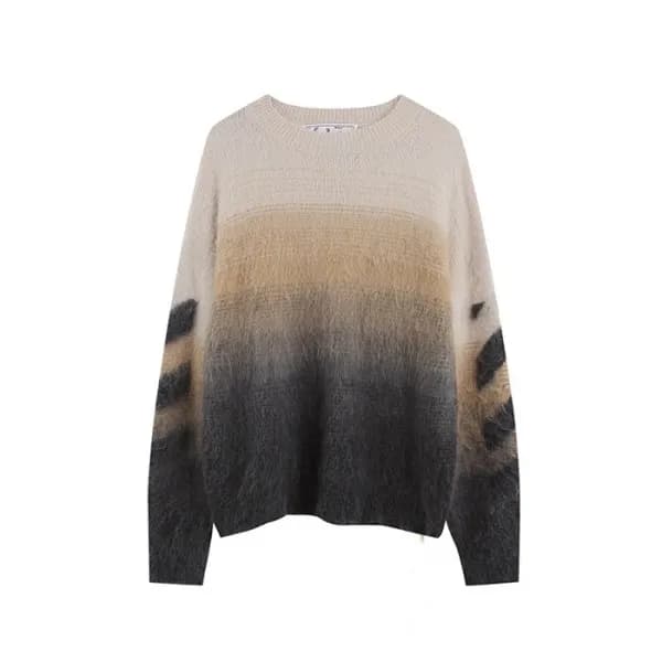 오프화이트 남성 베이지 니트 - Off-white Mens Beige Knits - of0… - 1