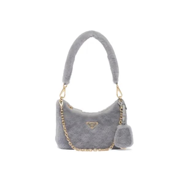 프라다 여성 그레이 호보백 - Prada Womens Gray Shoulder Bag - … - 1