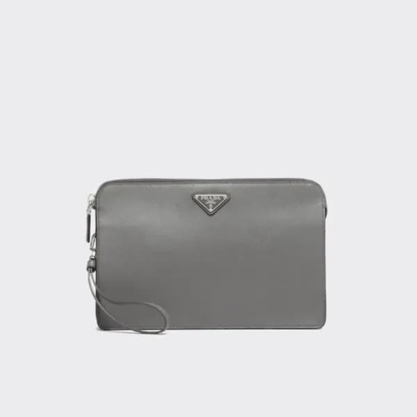 프라다 남성 그레이 클러치백 - Prada Mens Gray Clutch Bag - pr2… - 1