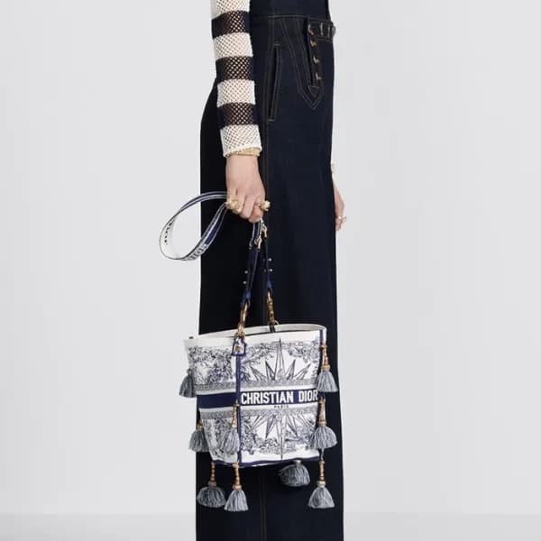 디올 여성 네이비 버블랙 - Dior Womens Navy D-Bubble Bag - di… - 1