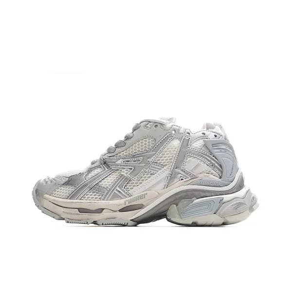 발렌시아가 남/녀 실버 러너 - Balenciaga Mens Silver Sneakers … - 1