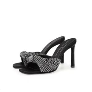 세르지오 로시 여성 블랙 뮬 - Sergio Rossi Womens Black Mule -…