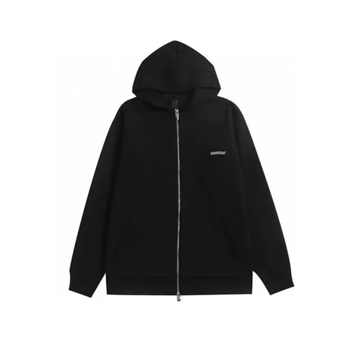 크롬하츠 남성 블랙 후드집업 - Chrom hearts Mens Black Hoodie -… - 1