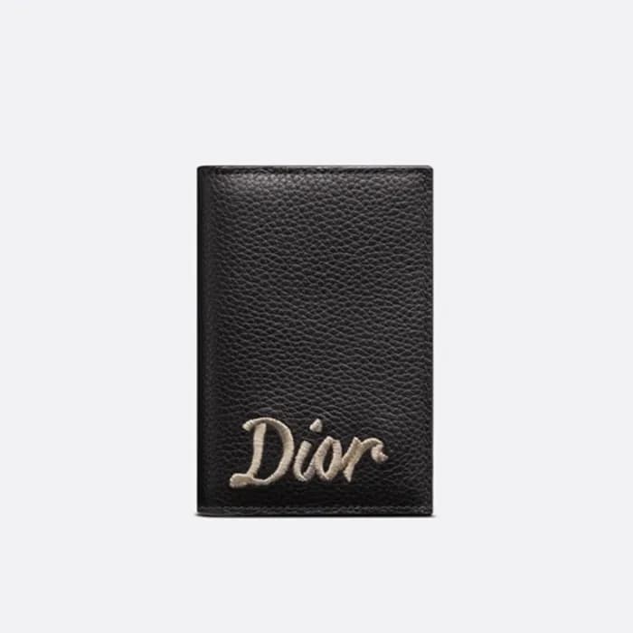 디올 남성 블랙 반지갑 - Dior Mens Black Half Wallets - di80… - 1
