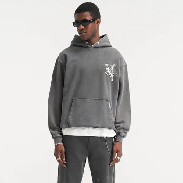 루이비통 남성 그레이 후디 - Louis vuitton Mens Gray Hoodie - … - 1