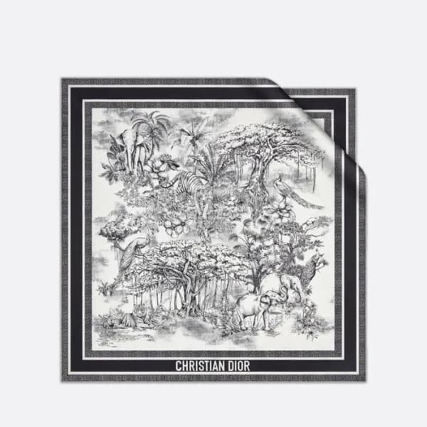 디올 여성 블랙 스카프 - Dior Womens Black Scarf - di859x - 1