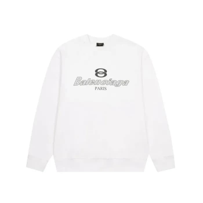 발렌시아가 남성 화이트 맨투맨 - Balenciaga Mens White Tshirts -… - 1