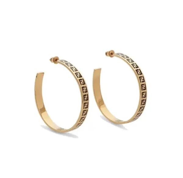 펜디 여성 옐로우 골드 이어링 - Fendi Womens Yellow-gold Earrin… - 1