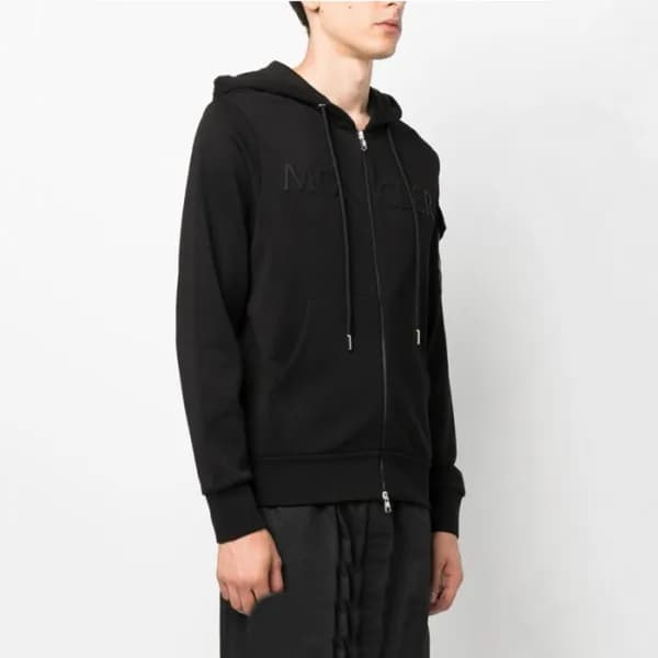몽클레어 남성 블랙 후드티 - Moncler Mens Black Hoodie - cl141… - 1