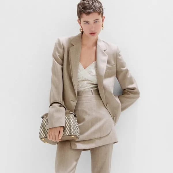펜디 여성 그레이 피카부 백 - Fendi Womens Gray Peekaboo - feb… - 1