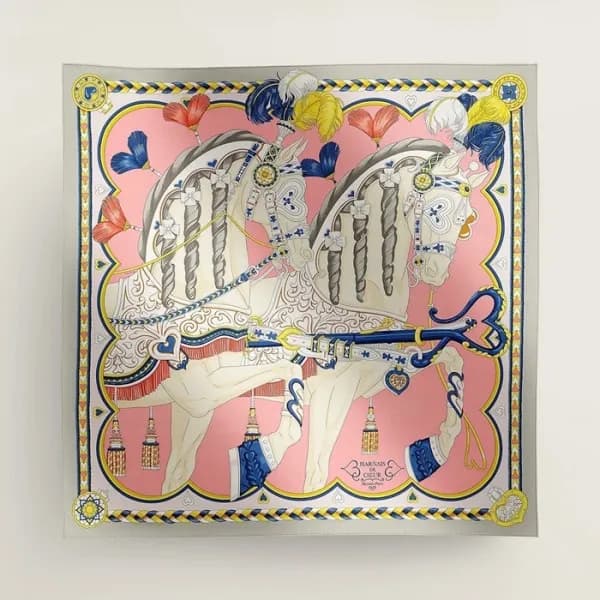 에르메스 여성 핑크 스카프 - Hermes Womens Pink Scarf - acc153… - 1