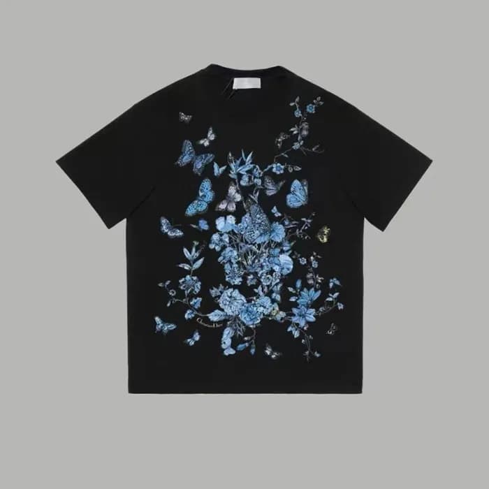 디올 남성 블랙 반팔티 - Dior Mens Black Tshirts - dic297x - 1