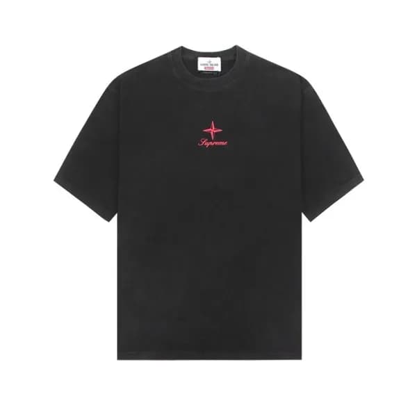 스톤아일랜드 남성 블랙 반팔 티셔츠 - Stone Island Mens Black Tshi… - 1