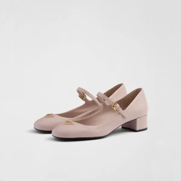 프라다 여성 메리제인 구두 - Prada Womens Nude-pink Shoes - pr… - 1
