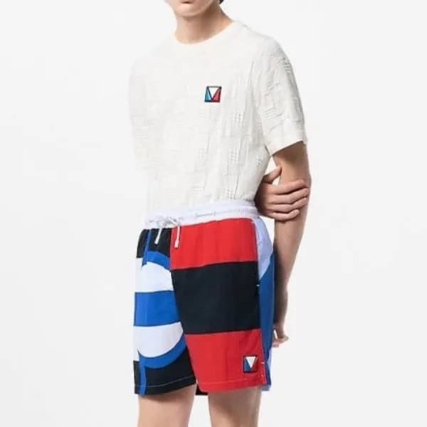 루이비통 남성 라운드 반팔 티셔츠 - Louis vuitton Mens Round Tshi… - 1