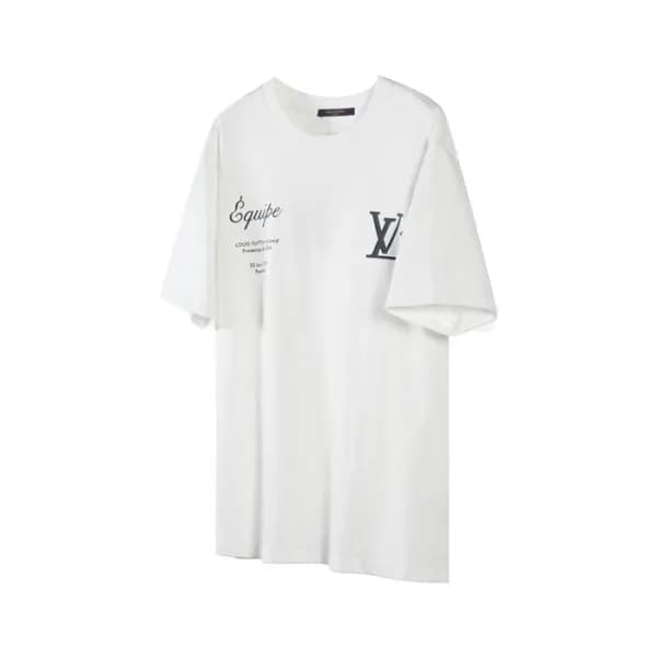 루이비통 남성 라운드 반팔 티셔츠 - Louis vuitton Mens Round Tshi… - 1