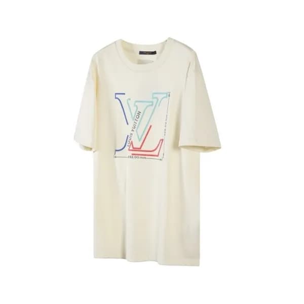 루이비통 남성 라운드 반팔 티셔츠 - Louis vuitton Mens Round Tshi… - 1