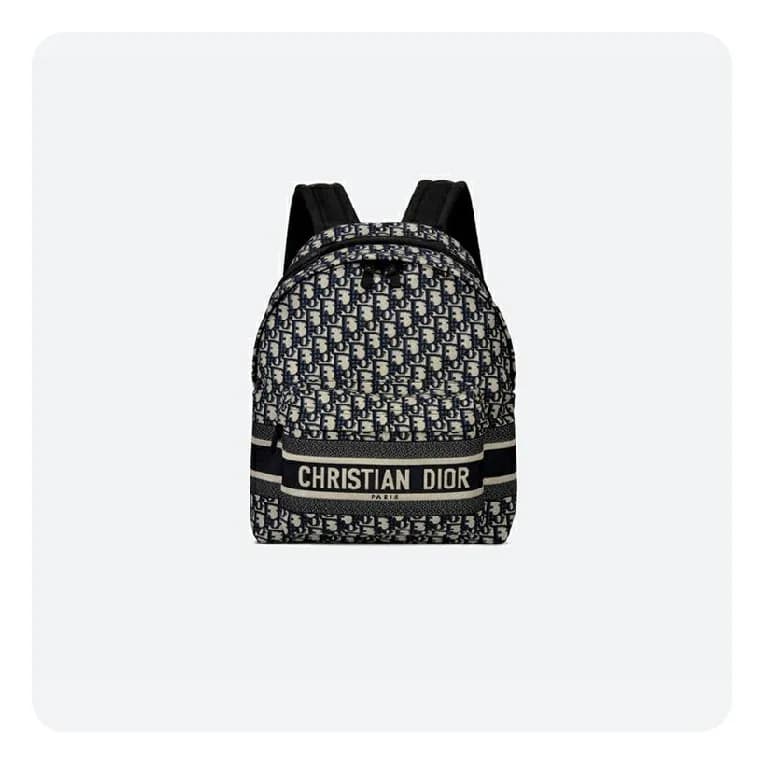 디올 베이지&블랙 트래블 백팩 - Dior Travel Backpack Bag- di263… - 1