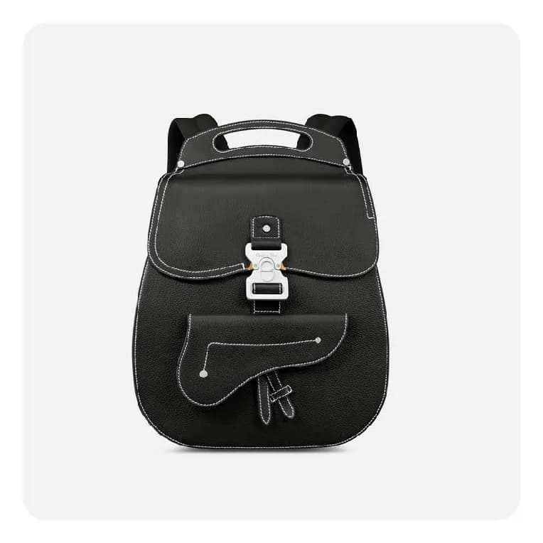 디올 블랙 그레인 갤럽 백팩- Dior Grain Gallup Backpack Bag- d… - 1