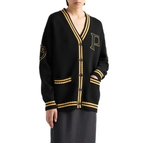프라다 여성 브이넥 가디건 - Prada Womens V-neck Cardigan - pr… - 1