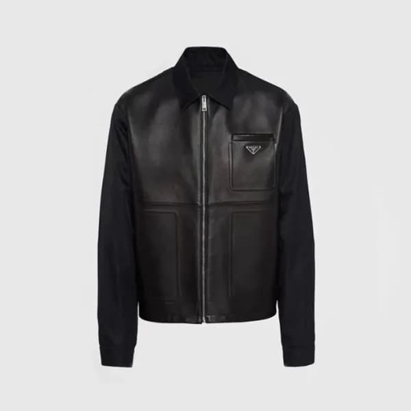 프라다 남성 가죽 자켓 - Prada Mens Leather Jacket - prc2659… - 1