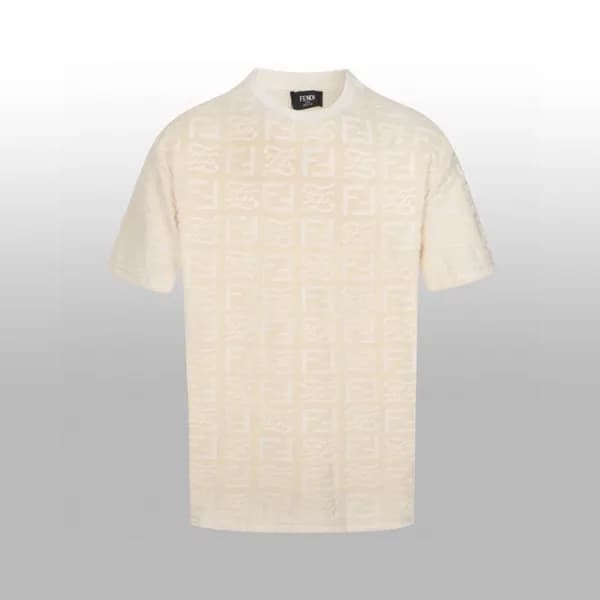 펜디 남성 라운드 반팔 티셔츠 - Fendi Mens Round Tshirt - fec62… - 1