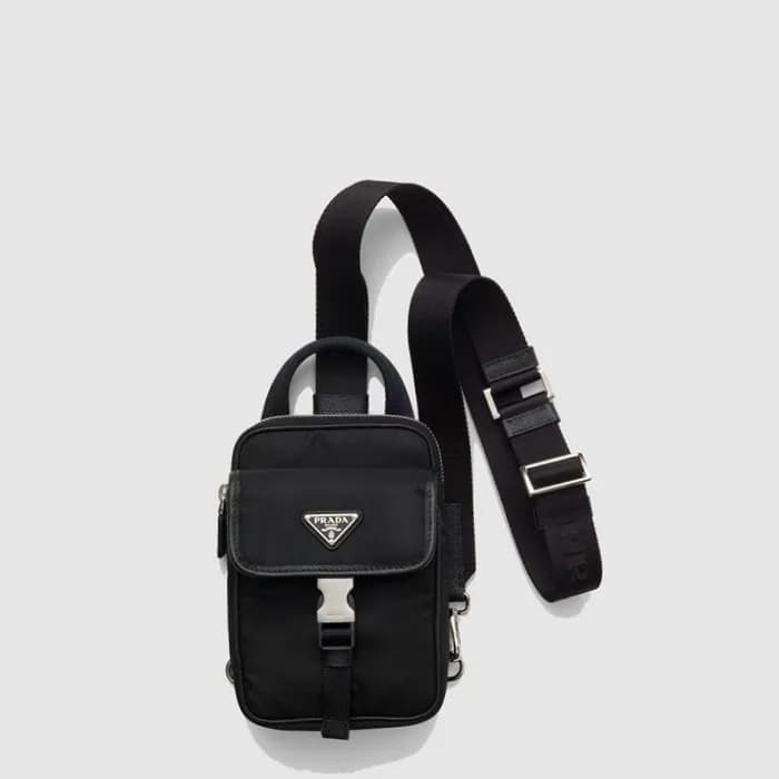 프라다 남성 리나일론 사피아노 가죽 스마트폰 케이스 2ZH194 - Prada Mens R… - 1
