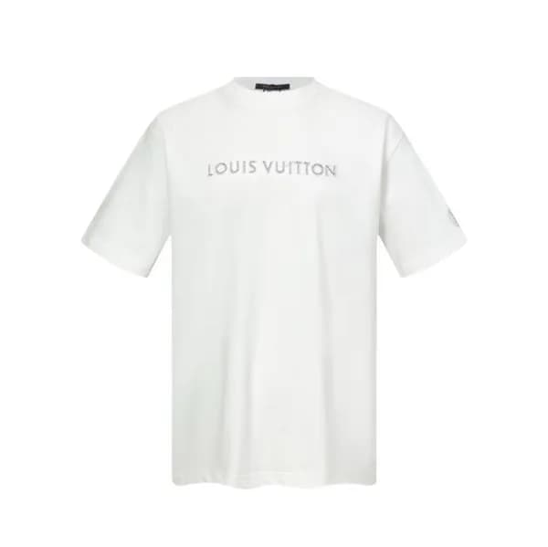 루이비통 남성 라운드 반팔 티셔츠 - Louis vuitton Mens Round Tshi… - 1