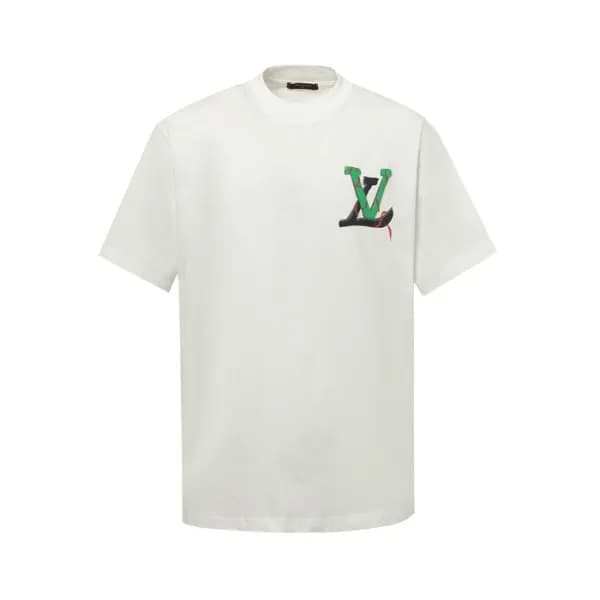 루이비통 남성 라운드 반팔 티셔츠 - Louis vuitton Mens Round Tshi… - 1