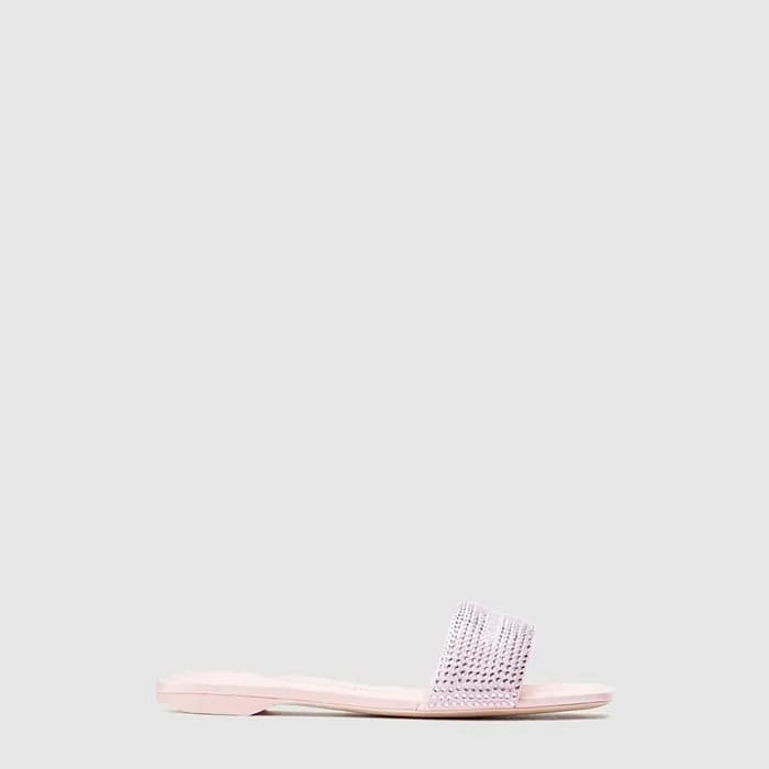 알렉산더왕 여성 Vy 핑크 새틴 크리스탈 핫픽스 샌들 - Alexander wang Wom… - 1