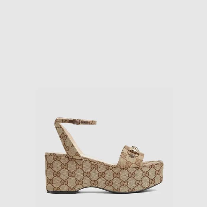 구찌 여성 홀스빗 플랫폼 샌들 - Gucci Womens Horsebit Platform … - 1