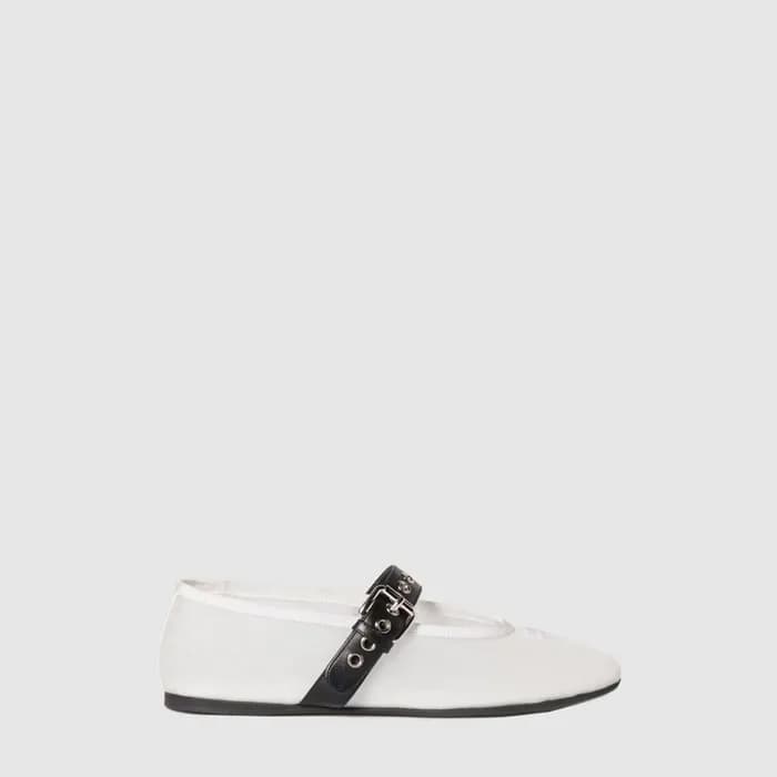 미우미우 여성 메쉬 발레리나 - Miumiu Womens Mesh Ballerina - m… - 1