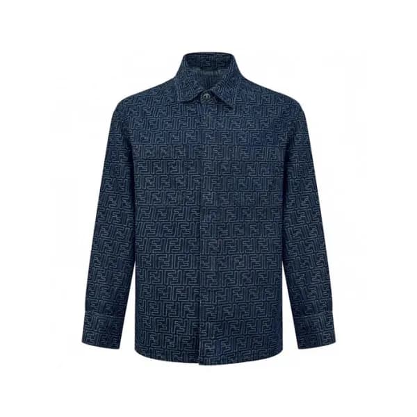 펜디 남성 데님 셔츠 - Fendi Mens Denim Shirts - fec7809x - 1