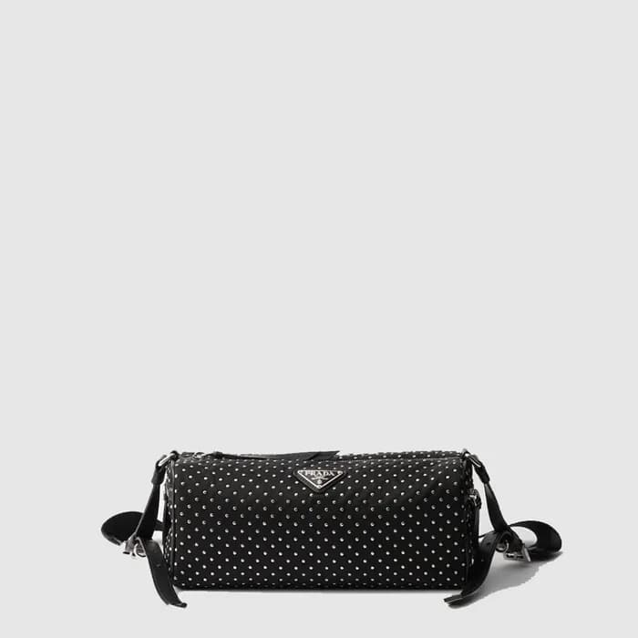 프라다 여성 스터드 장식 리나일론 백 1BC233 - Prada Womens Studded… - 1