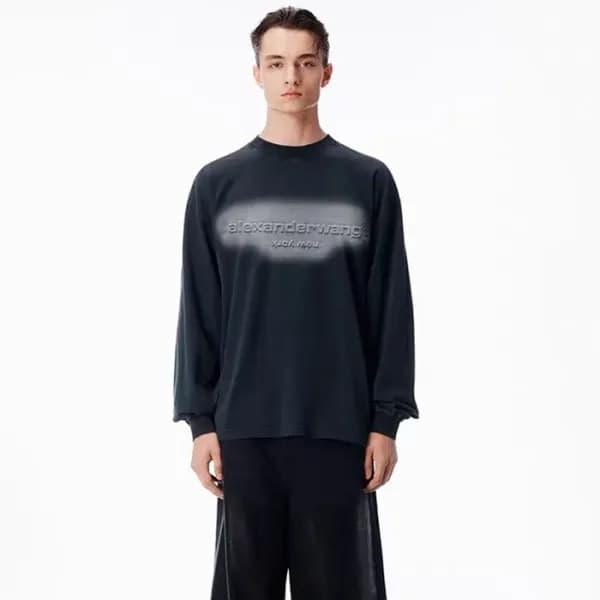 알렉산더왕 남성 라운드 맨투맨 - Alexander Wang Mens Round Tshir… - 1