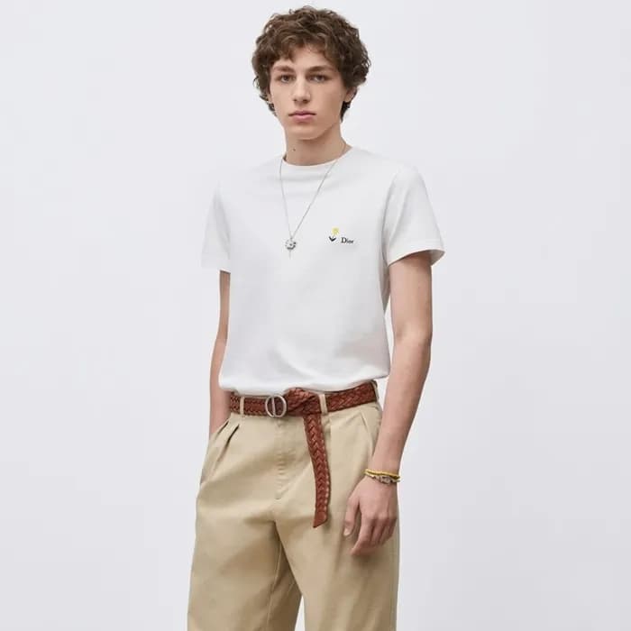 디올 남성 라운드 반팔 티셔츠 - Dior Mens Round Tshirt - dic130… - 1