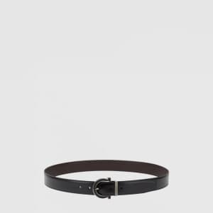 살바토레 페라가모 남성 간치니 양면 벨트 - Ferragamo Mens Gancini Re…