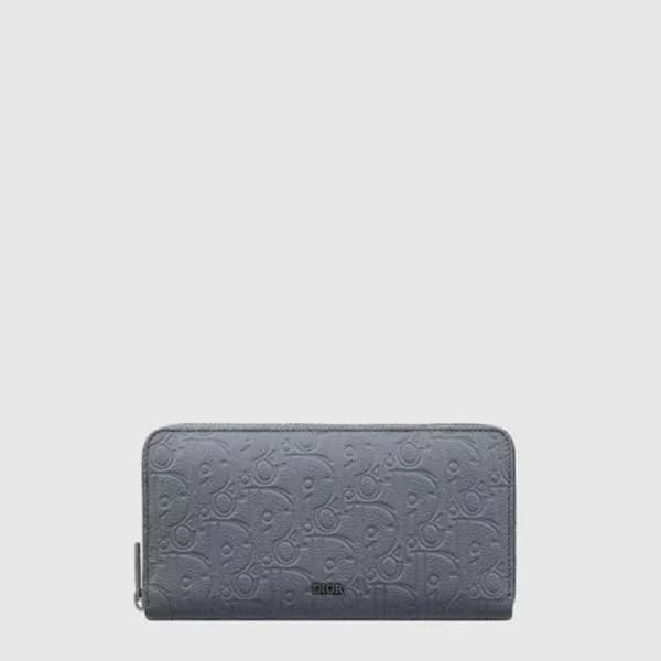 디올 남성 가죽 지퍼 장지갑 - Dior Mens Leather Zipper Long Wa… - 1