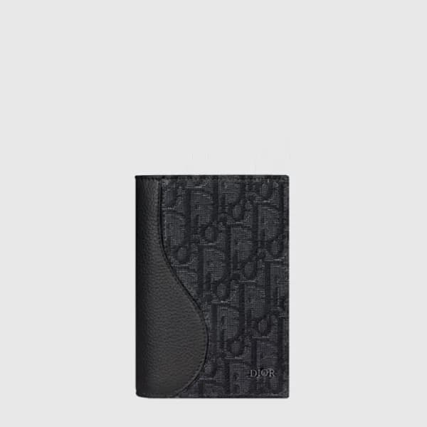 디올 남성 새들 여권 커버 - Dior Mens Saddle Passport Cover -… - 1