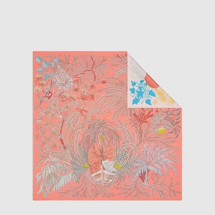 에르메스 여성 르 자댕 데 펭트르 더블페이스 - Hermes Womens Le Jardin des Peintres Double Face Scarf - acc8863x - 1