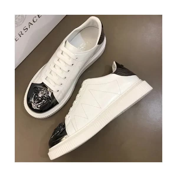 VERSACE 2018 MENS LEATHER SKEAKERS - 베르사체 남성 레더 스니… - 1