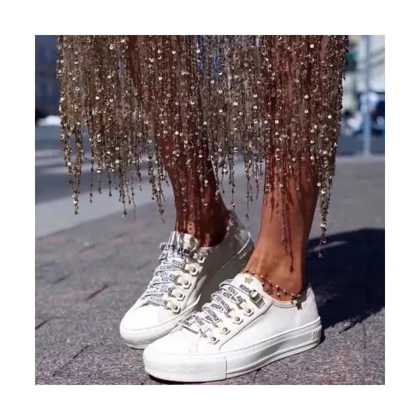 Christian Dior 2019 Logo Strap Low-Top Trainer Whi… - 1
