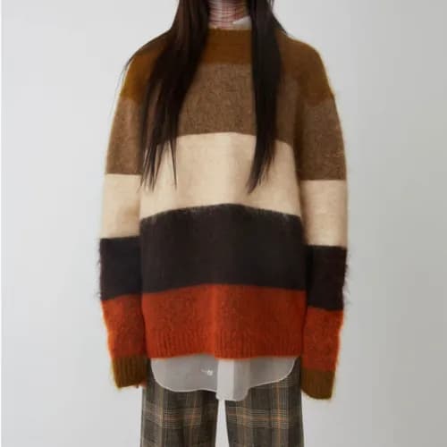 Acne 2018 Angora stripe sweater - 아크네 앙고라 스트라이프 스웨… - 1
