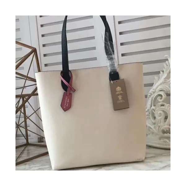 Burberry Leather Tote Shoulder Shopper Bag, 30cm -… - 1