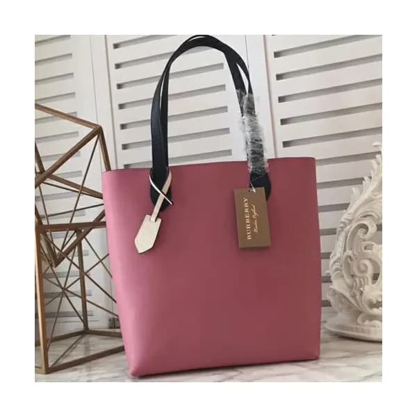 Burberry Leather Tote Shoulder Shopper Bag, 30cm -… - 1